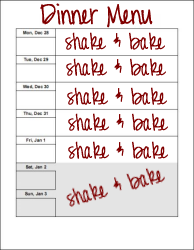 dinnermenu
